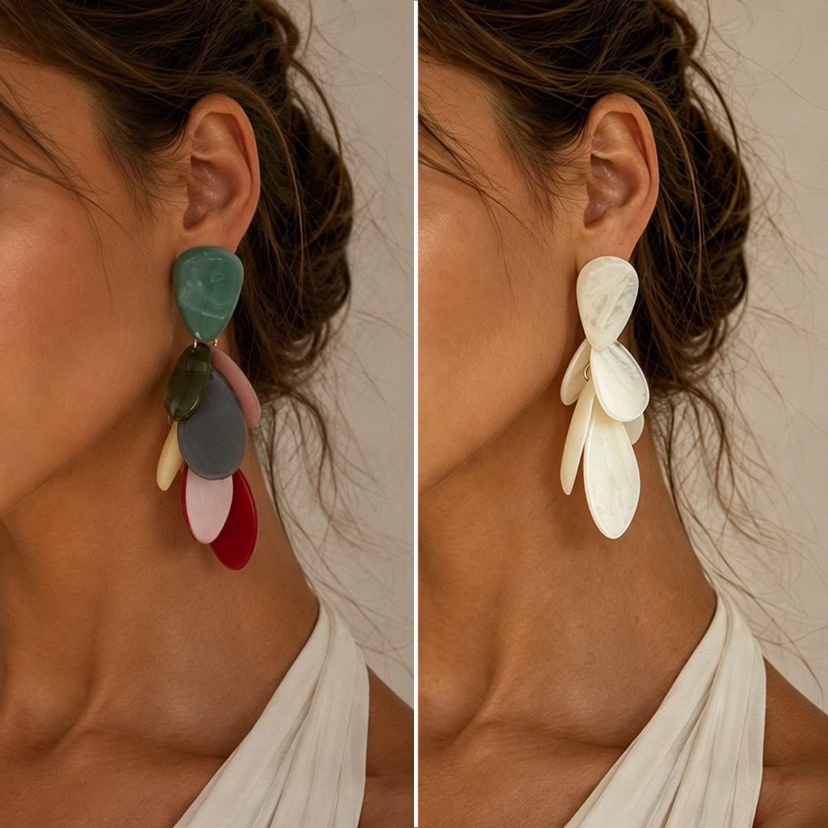 Ivory Cascade Earrings