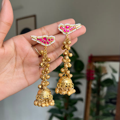 Mayura Ghungroo Jhumkas