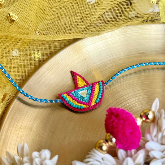 Diya Handmade Beaded Rakhi