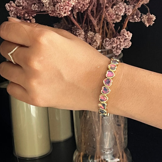 Gala Glam Hearts Bracelet