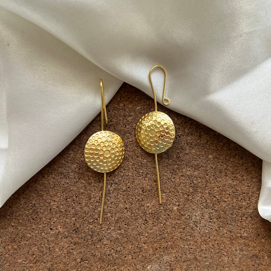 Zyra Handmade Brass Floral Ear Cuffs