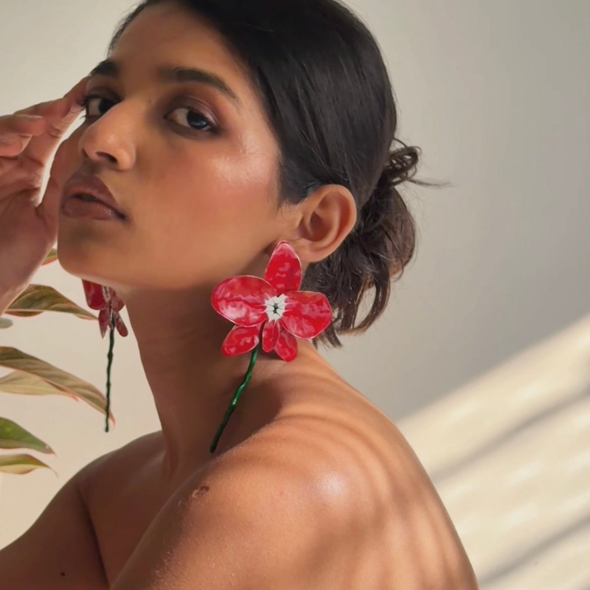 Scarlet Bloom Earrings