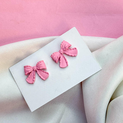 Barbie Pink Bow Earring