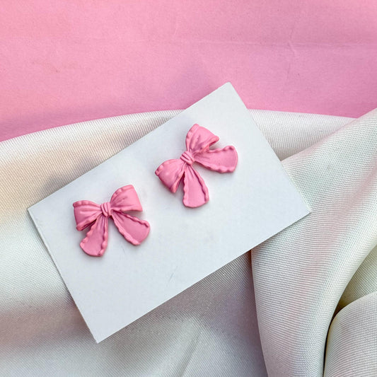 Barbie Pink Bow Earring