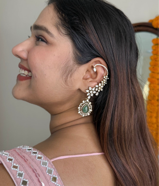 Devika Kundan Ear Cuff