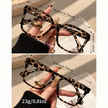 Leopard Glossy Thin Eyewear