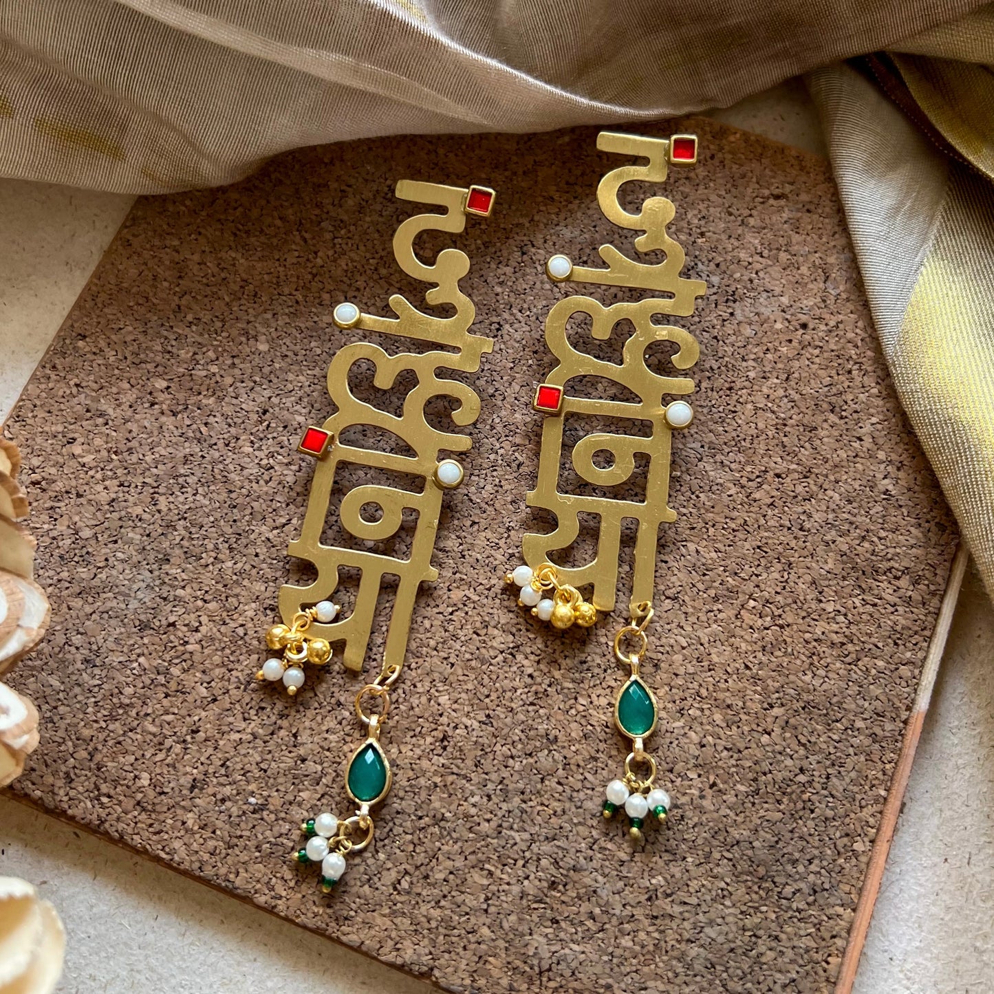 Dulhaniya Brass Earrings