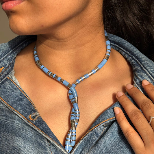 Ocean Loop Twist Metal Necklace/Bracelet