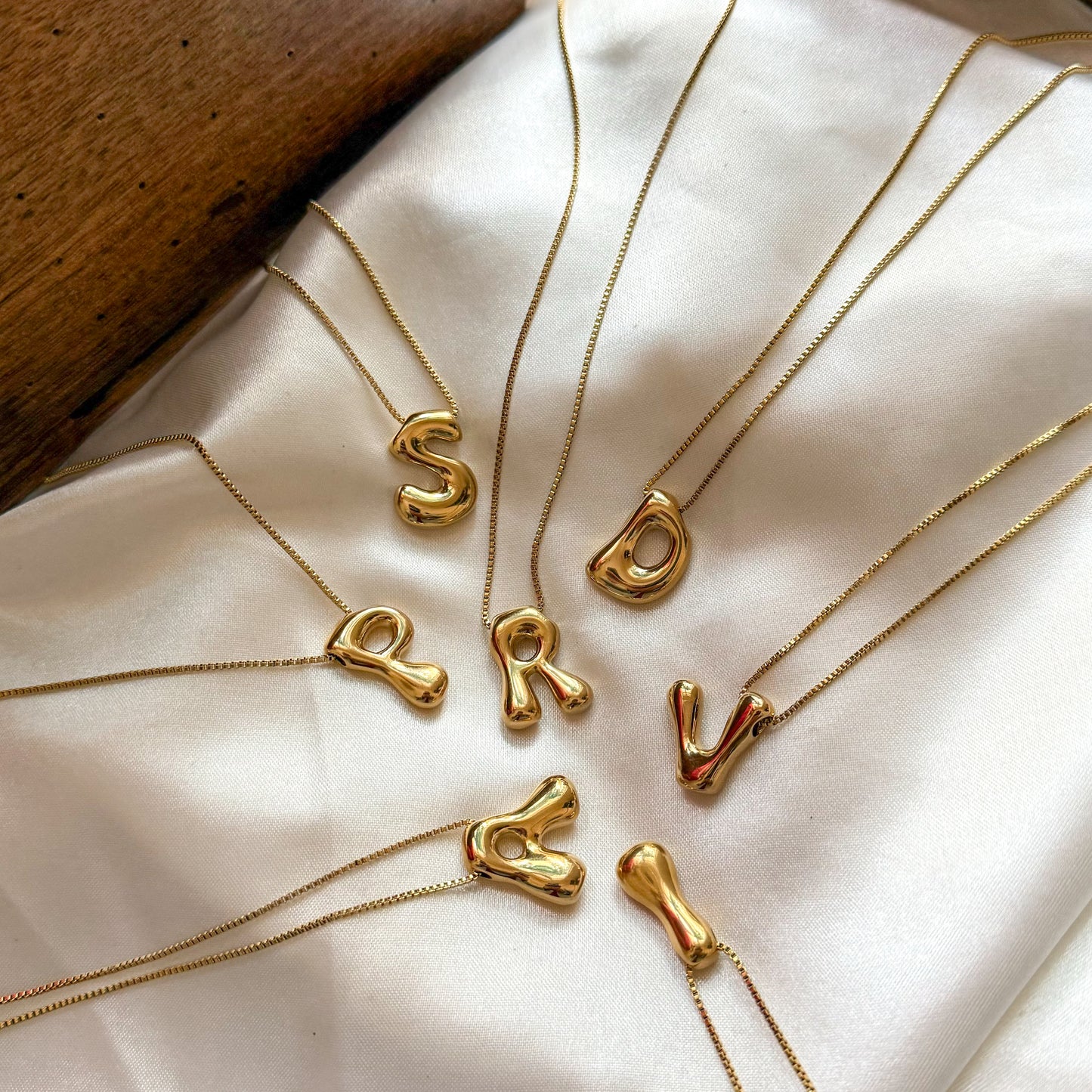 Dancing Bubble Alphabet Necklaces