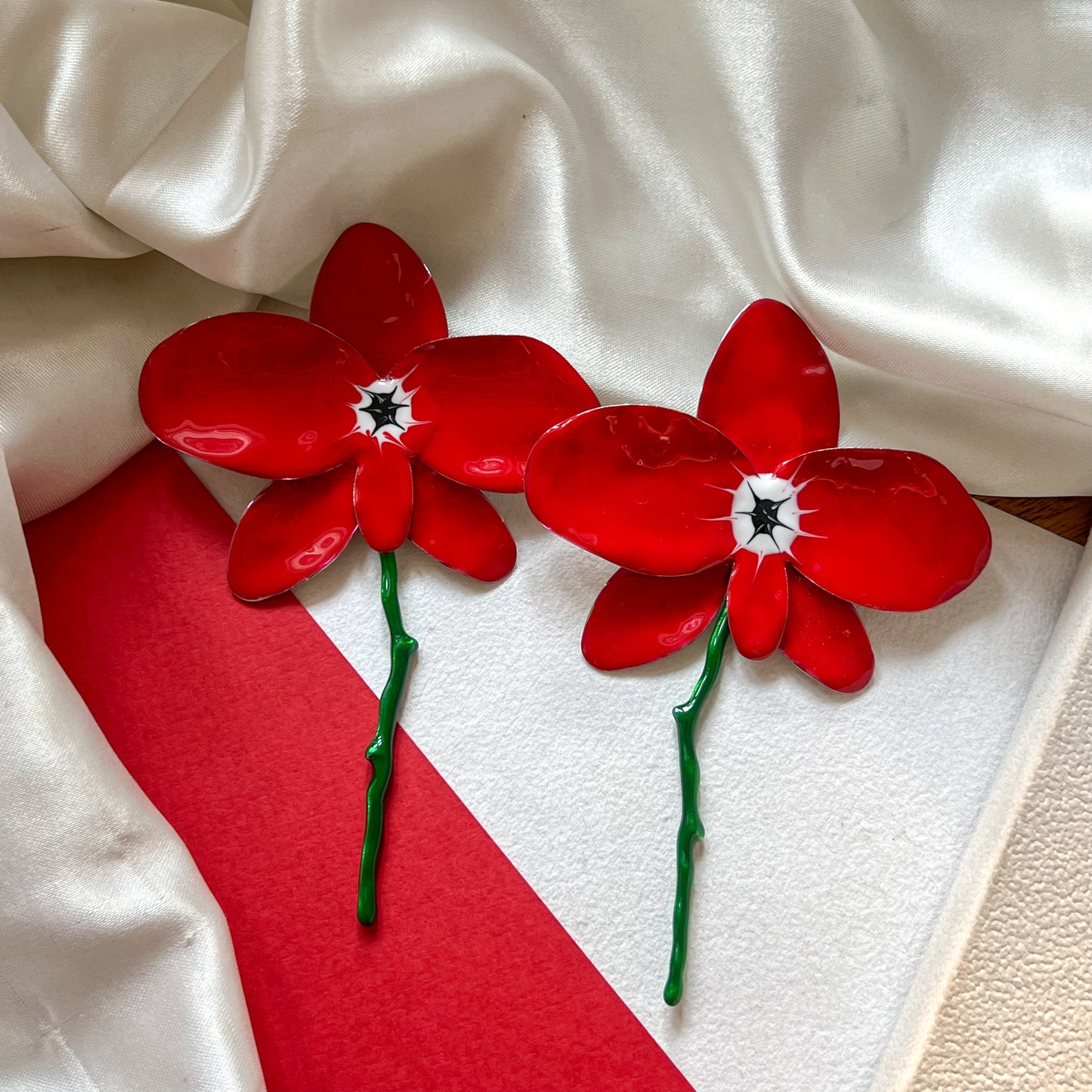 Scarlet Bloom Earrings