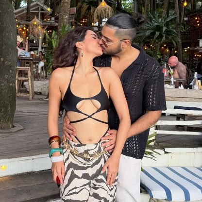 Rainbow Heart Cascade Earrings