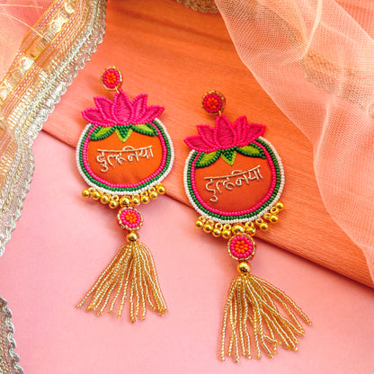 Dulhaniya Handmade Beaded Earrings- Pre Order