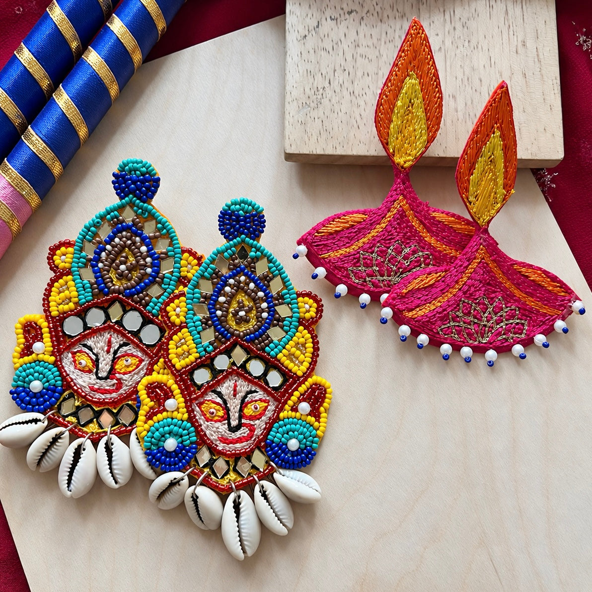 Navratri Earring Combo of 2