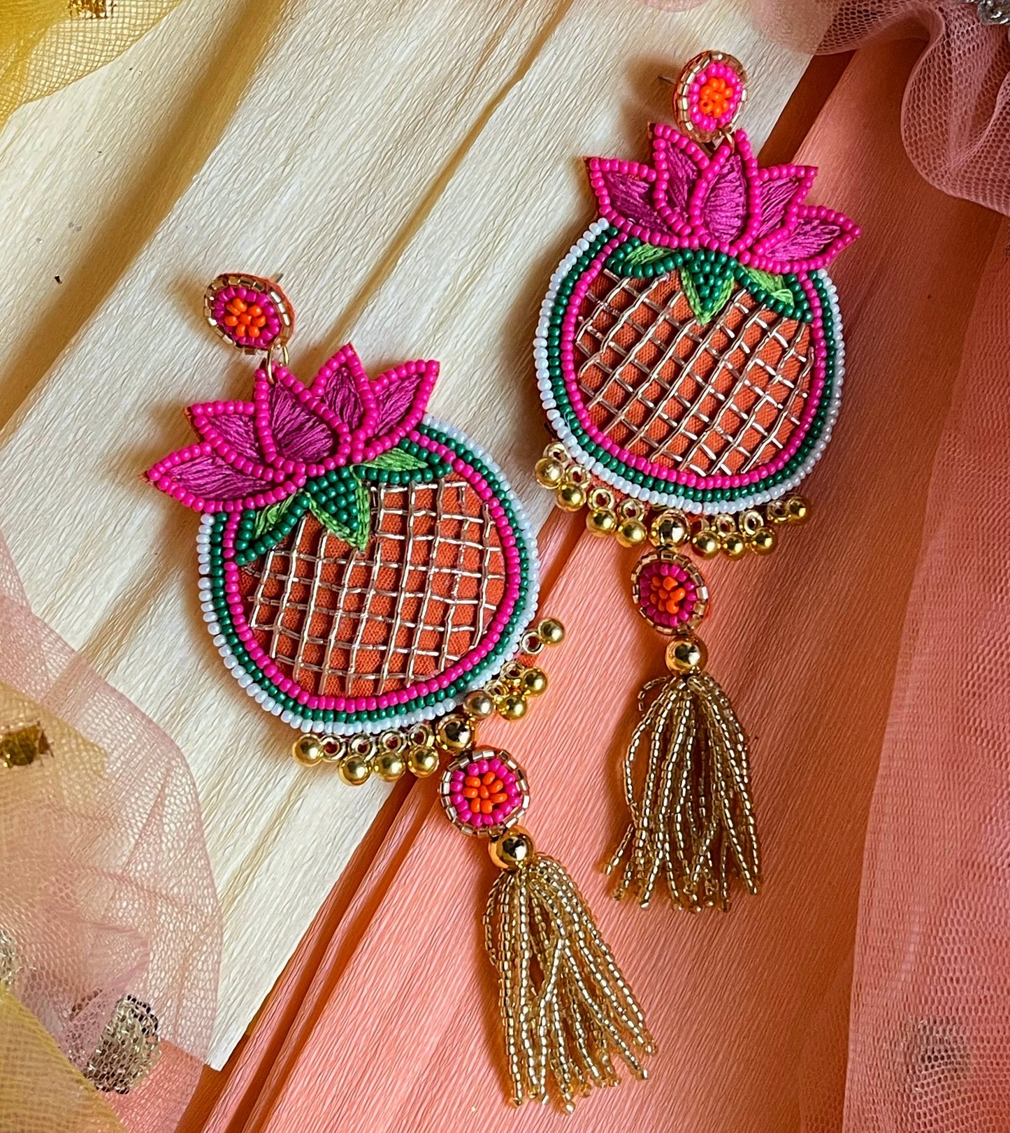 Maitrika Beaded Handmade Earrings