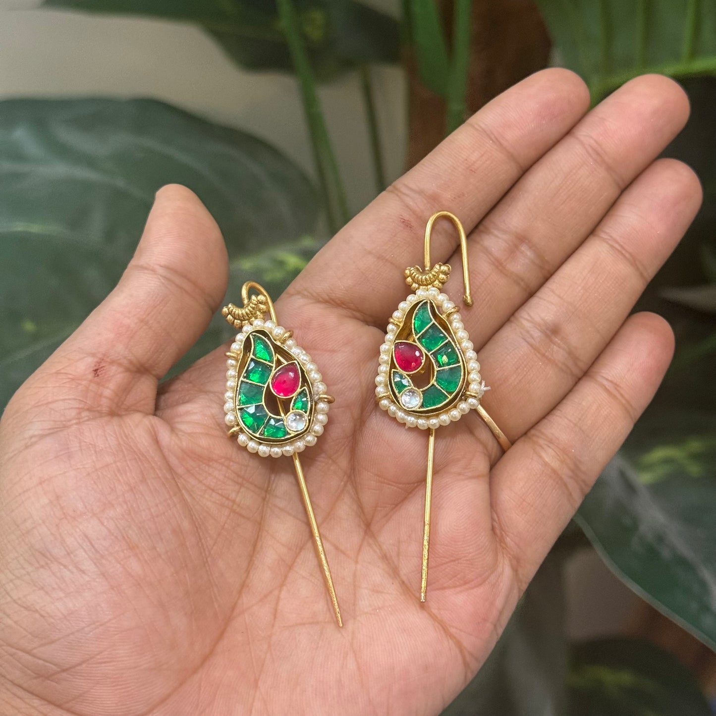 Jadau Kundan Ear Cuffs