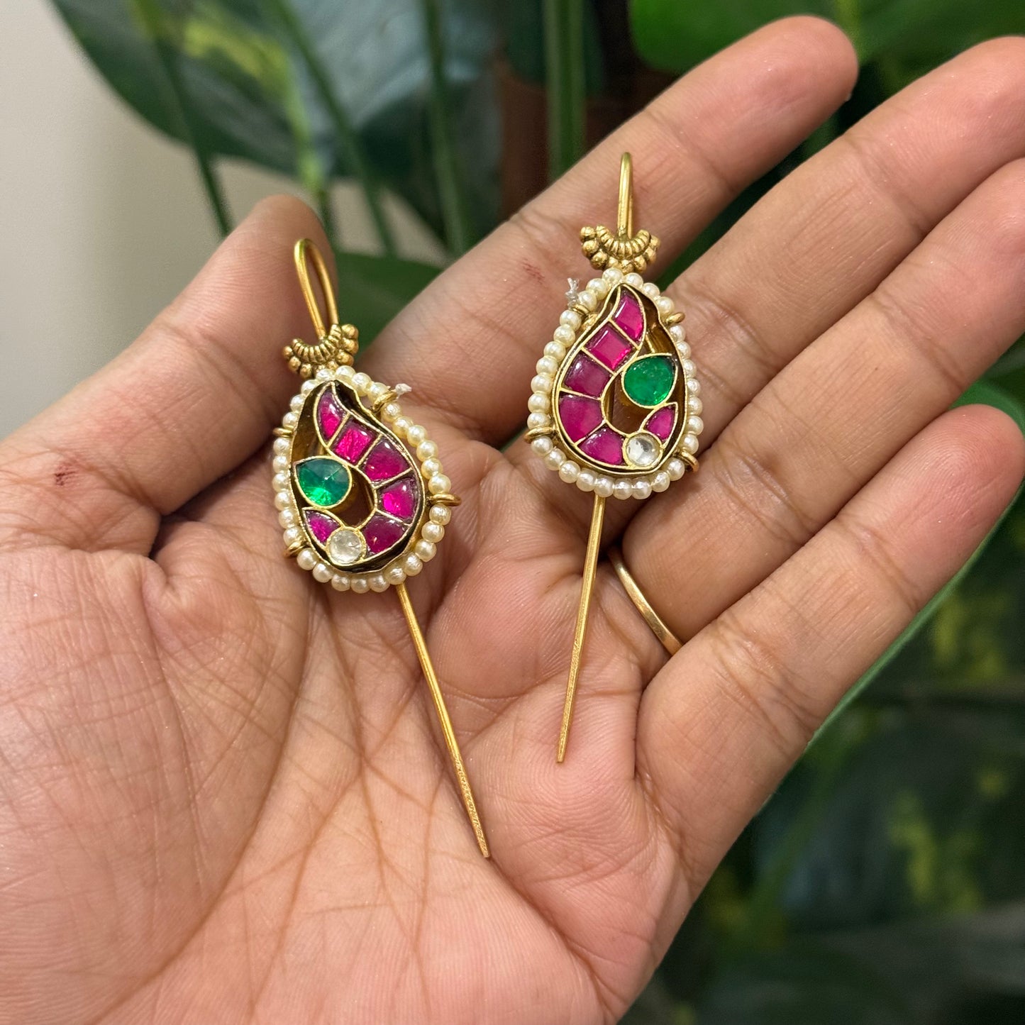 Jadau Kundan Ear Cuffs