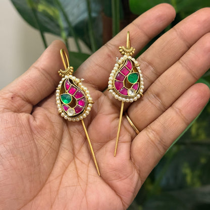 Jadau Kundan Ear Cuffs