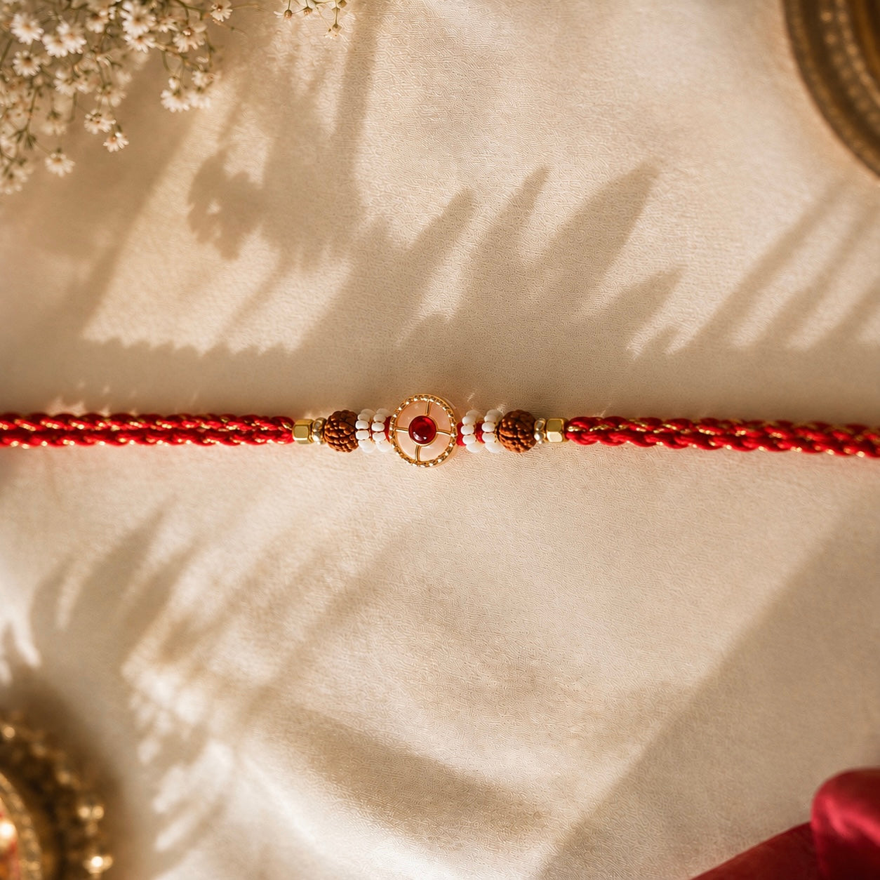 Saanjh Bhai-Bhabhi Rakhi & Lumba Set