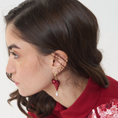 Juliet's Heart Pearl Drops