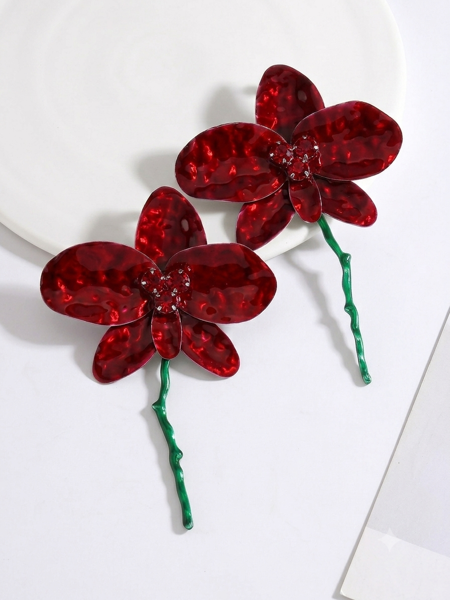 Scarlet Bloom Earrings