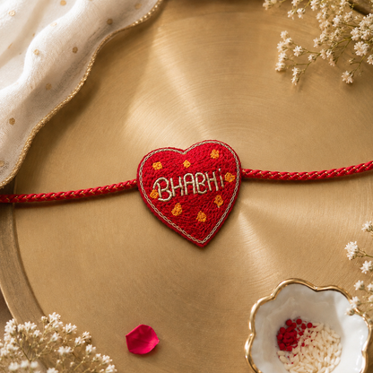 Dil Bhai Bhabhi Handmade Rakhi Combo