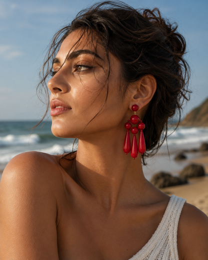 Rouge Statement Earrings