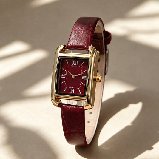Cherry Vintage Leather Watch