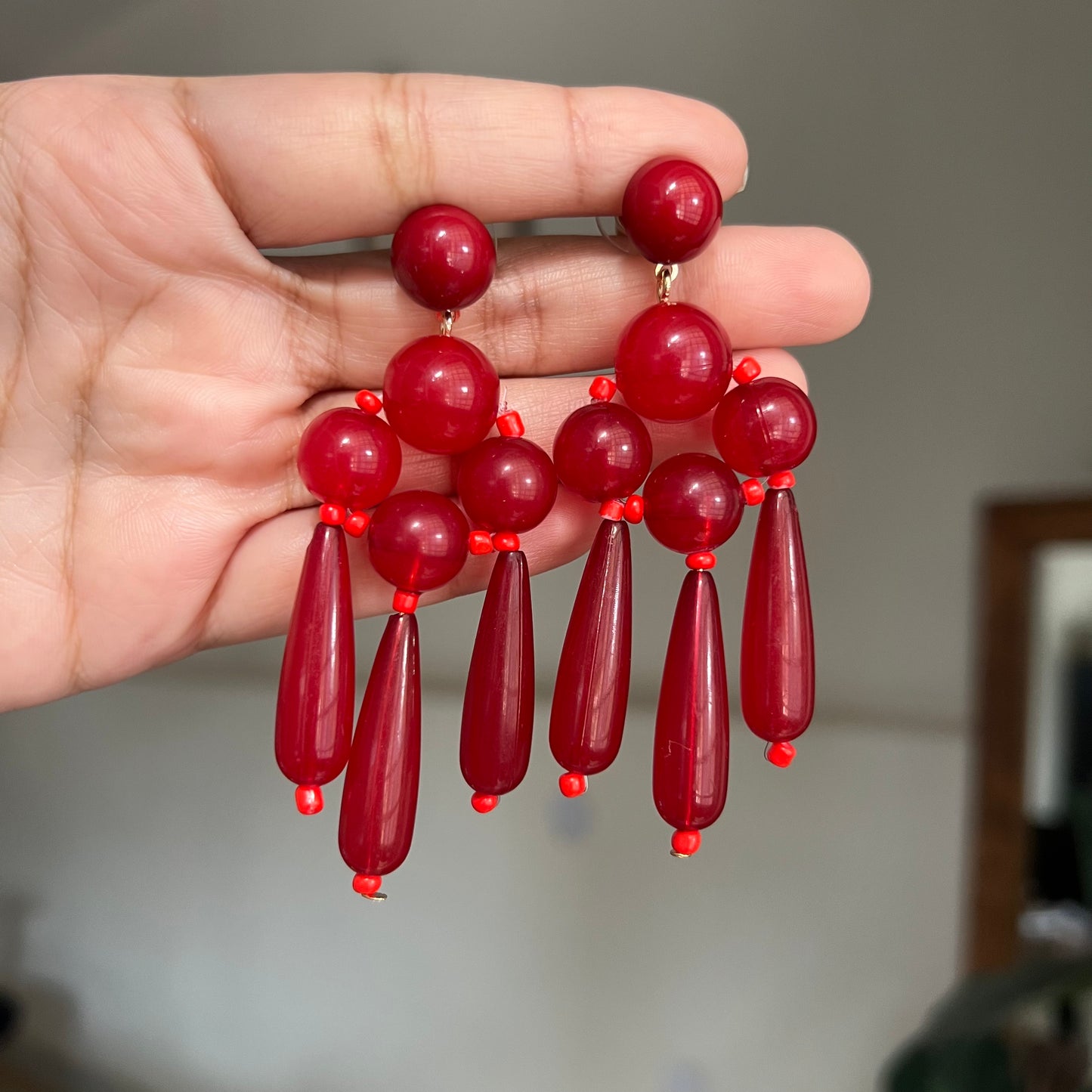 Rouge Statement Earrings