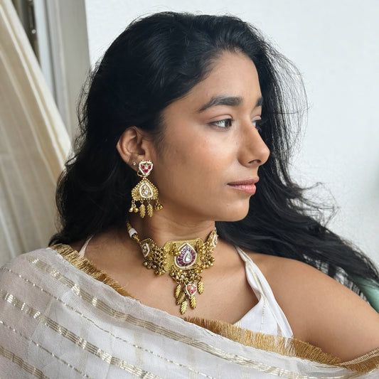 Maharani Brass Choker Set