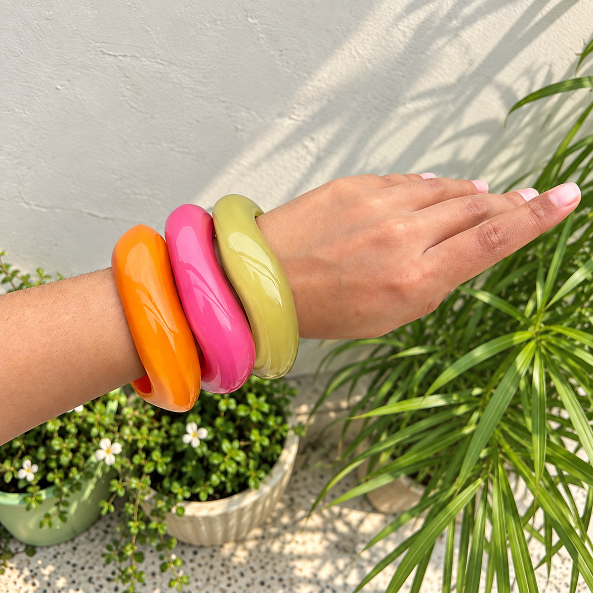 Neon Pop Resin Bangles