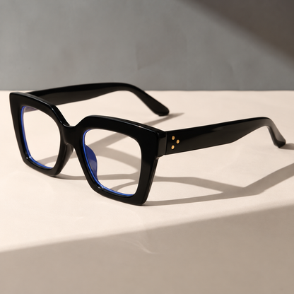 Black Large Cat Eye Frames