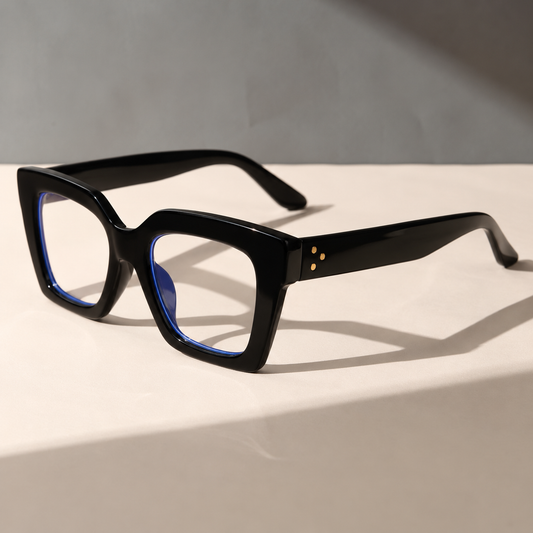 Black Large Cat Eye Frames
