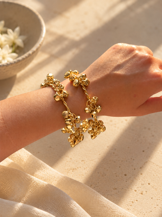 Ghungroo Gold Bangles (Set of 2)