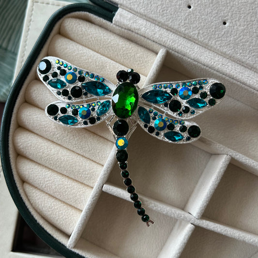 Studded Dragonfly Brooch