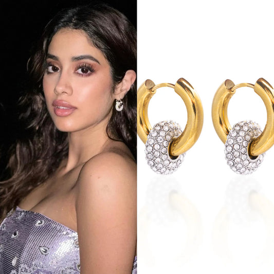 After Hours Rhinestone Dual Link Hoops