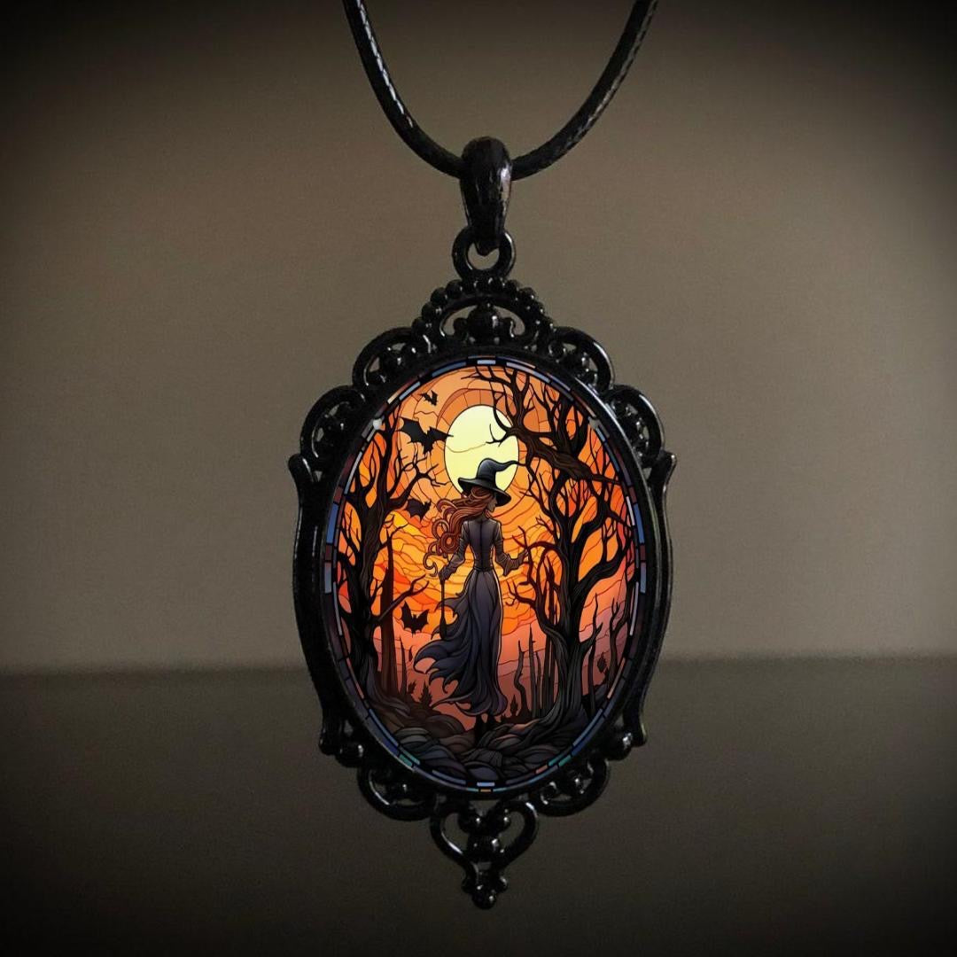Human Bat Halloween Necklace