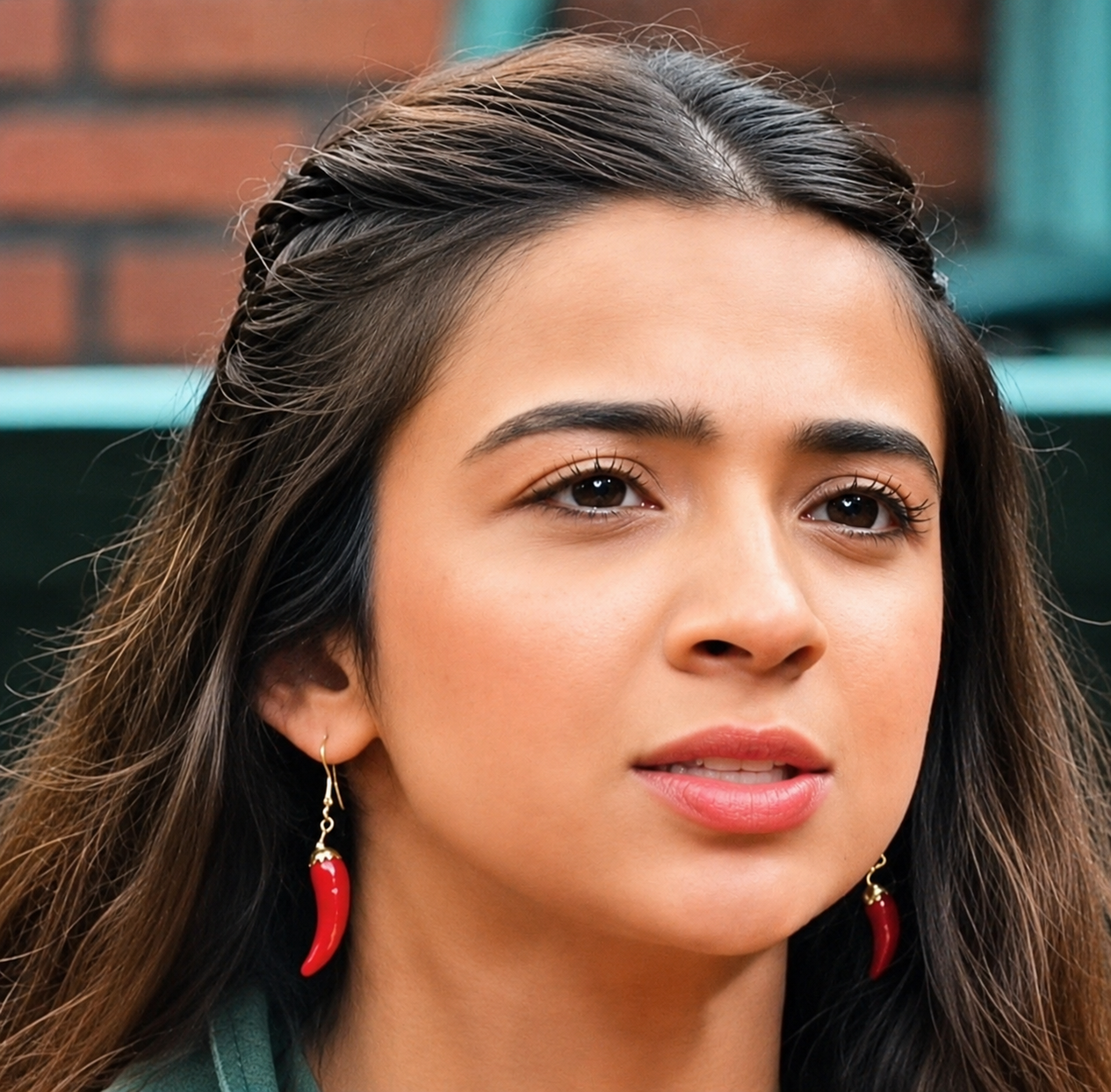 Mirchi Metal Earrings