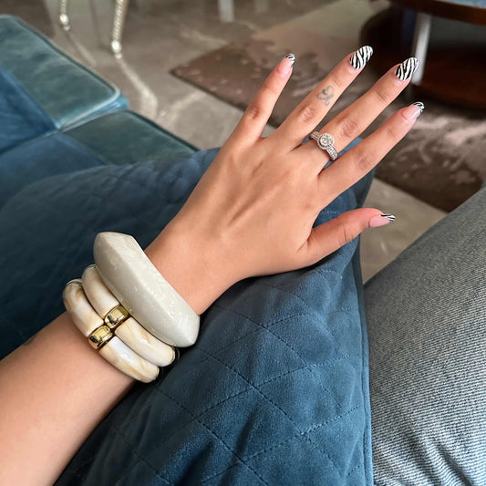 Kashish Acrylic & Resin Bangle Stack