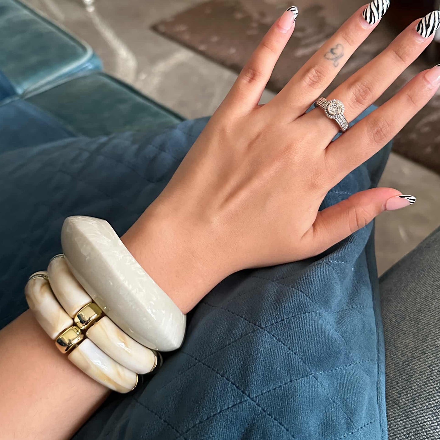 Kashish Acrylic & Resin Bangle Stack