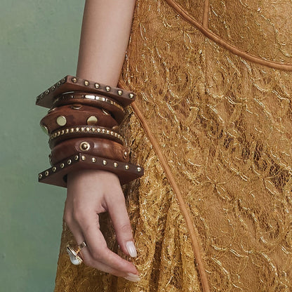 Wooden Handmade Bangle Combo of 6