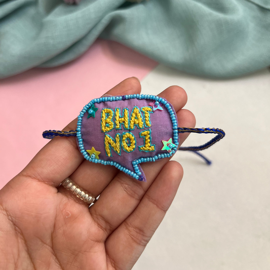 Bhai No. 1 Handcrafted Rakhi