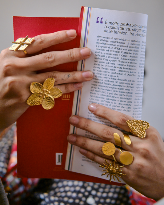 Luxe Loop Rings Combo of 6