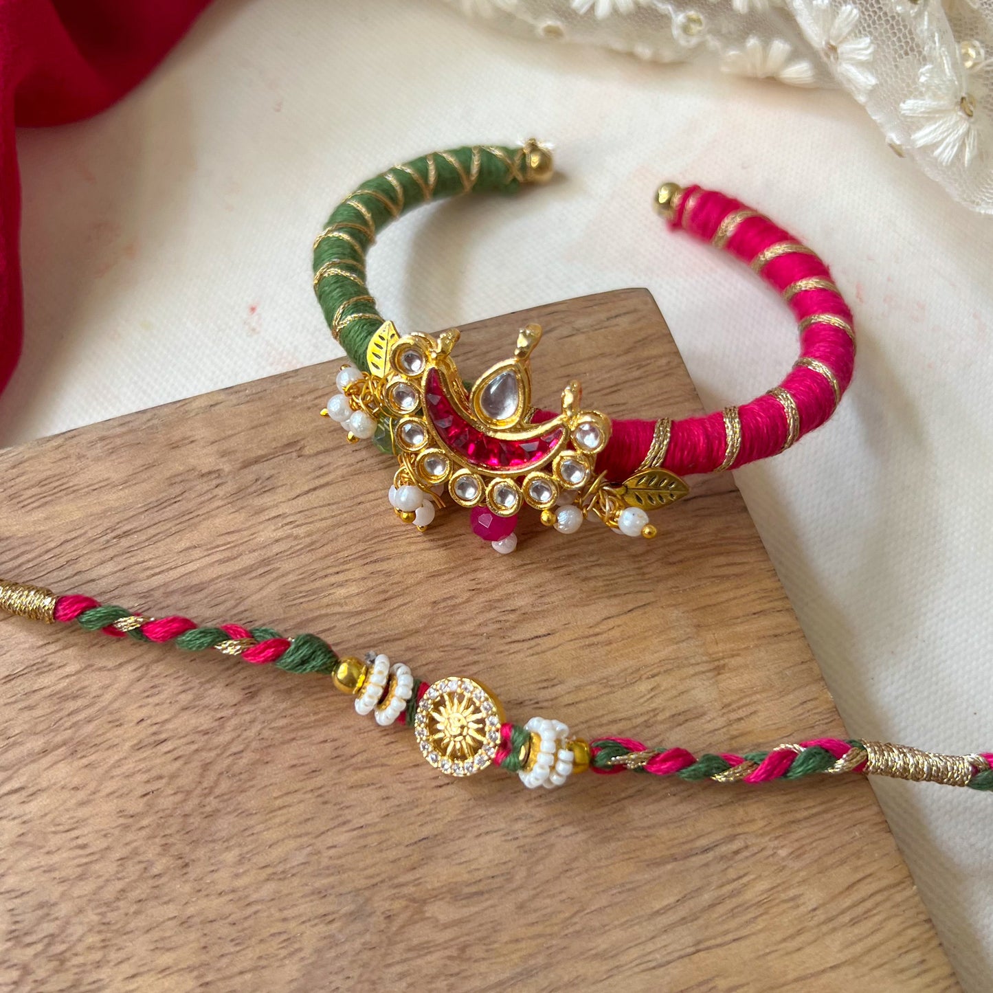 Meher Bhai-Bhabhi Rakhi & Lumba Set