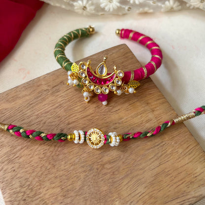 Meher Bhai-Bhabhi Rakhi & Lumba Set