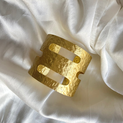 Amari Handmade Brass Cuff