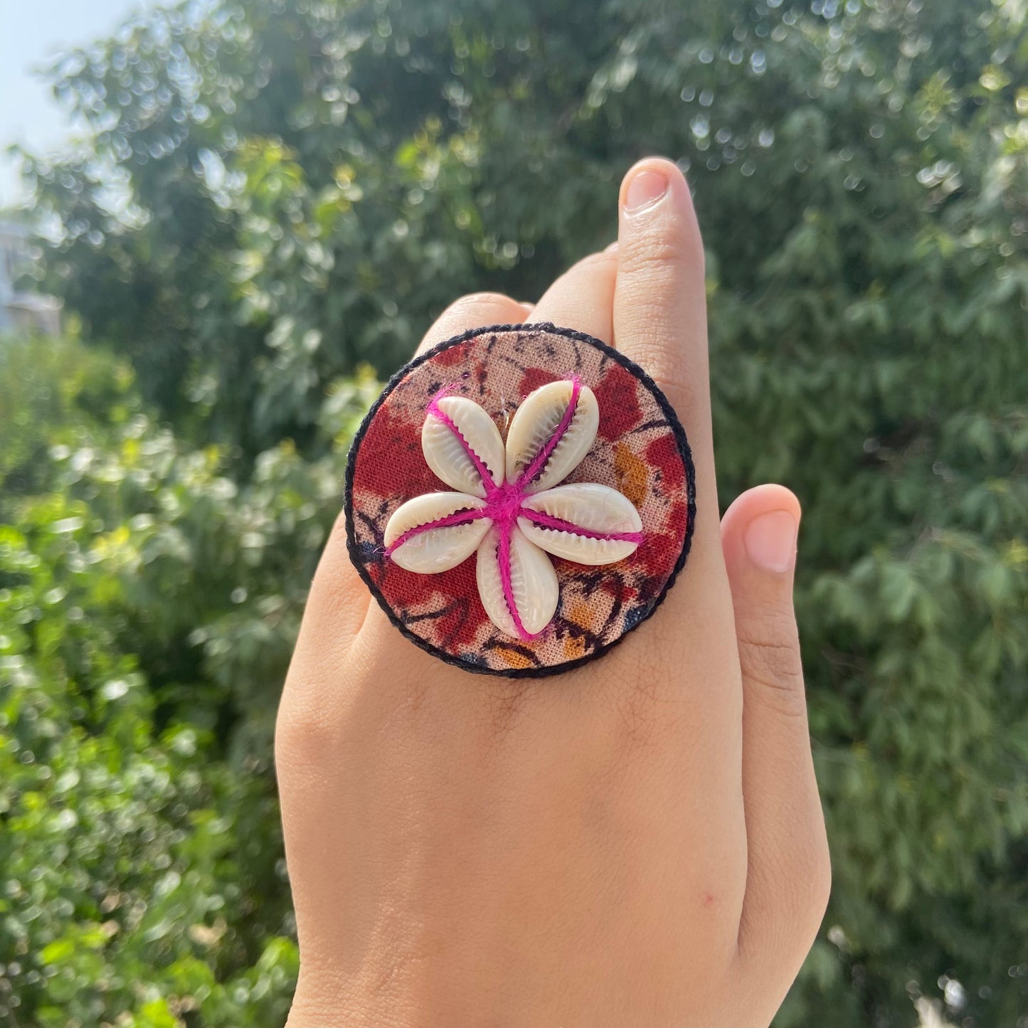 Shelly Fabric Ring