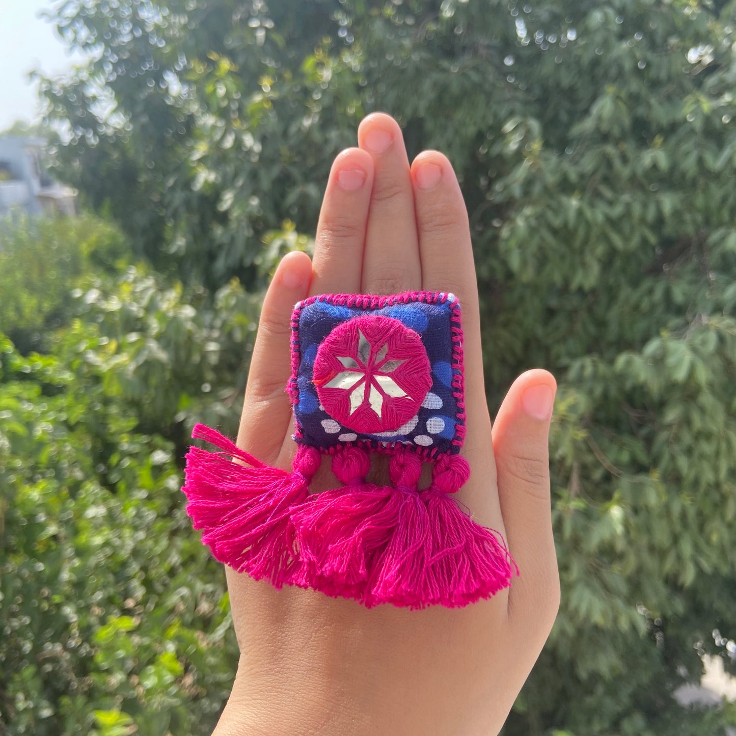 Mahal Fabric Ring (Pink)