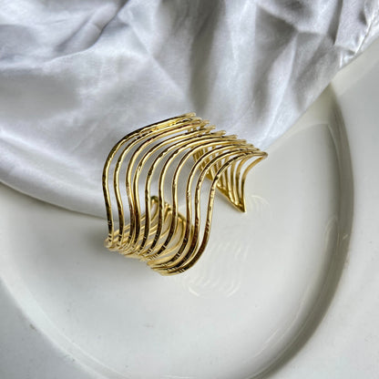 Layla Handmade Brass Cuff