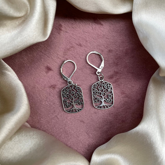 Dhwani Oxidised Silver earrings