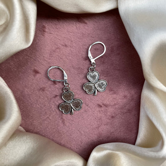 Clover Silver Oxidised Earrings